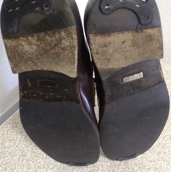 Gucci Brown Leather Slip On Loafers - Picture 4 of 6